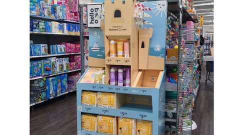 Hello Bello Walmart 'Sandcastle' Endcap Display
